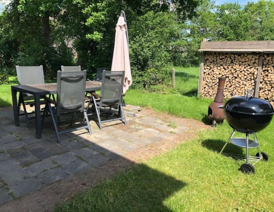 Hoogzand Statige Boerderijwoning Met Vrij Uitzicht En Tuinヴィラ エクステリア 写真